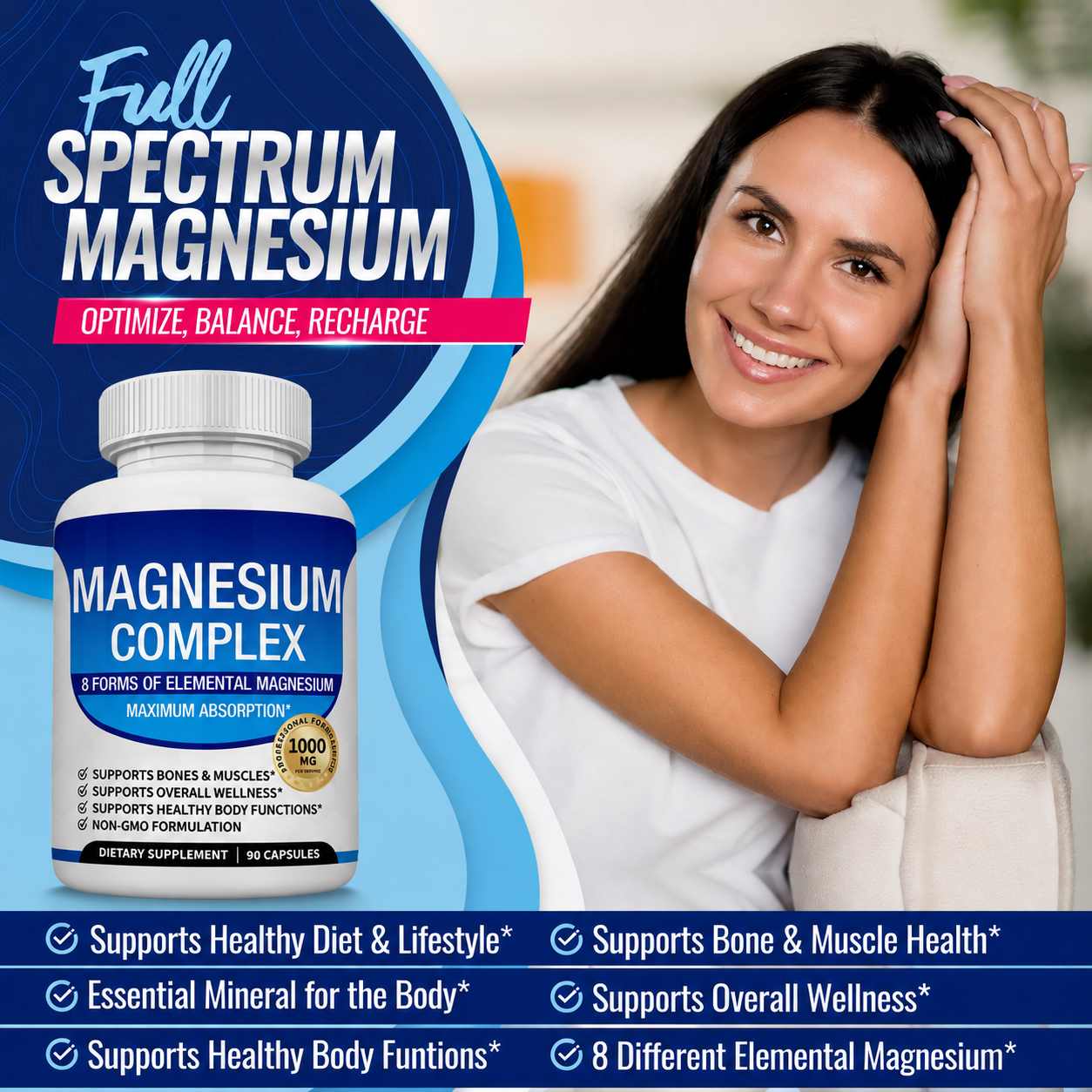 Magnesium Complex – 8 Bioavailable Forms