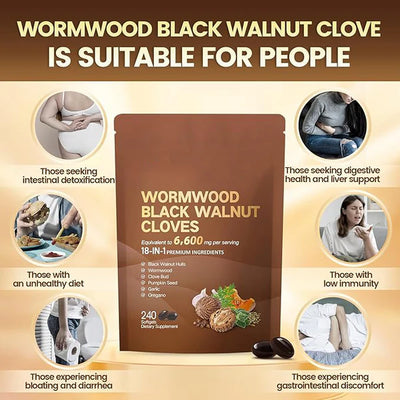 Wormwood Black Walnut Clove Capsules