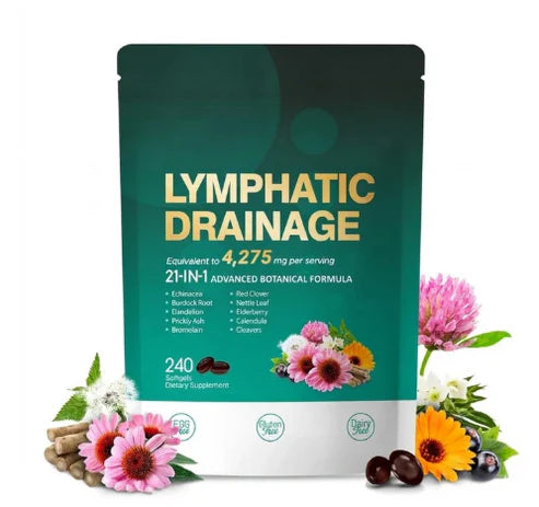 Lymphatic Drainage Support 21-in-1 Advanced Botanical Formula 240 Softgels