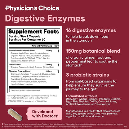 Digestive Enzymes + Probiotics & Prebiotics
