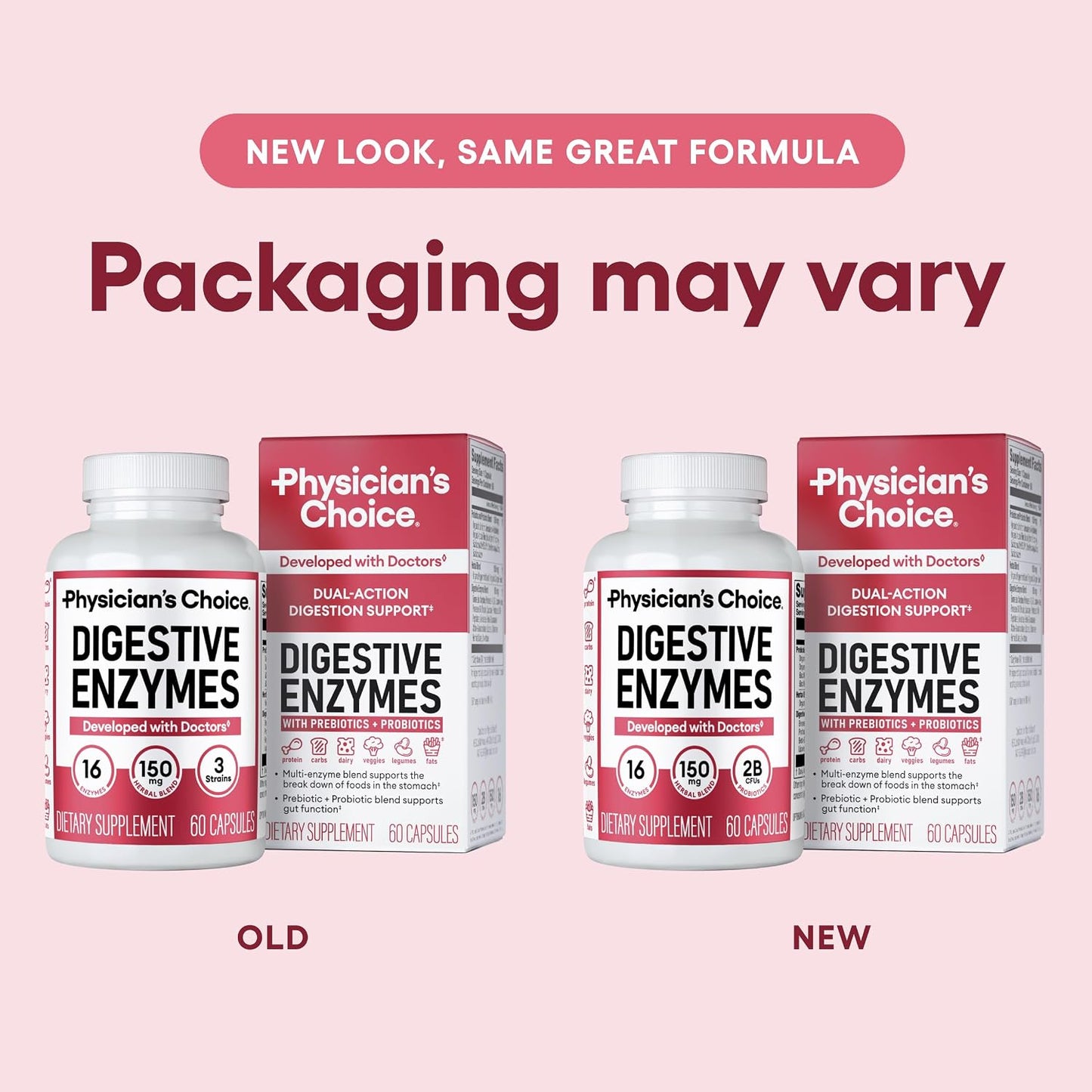 Digestive Enzymes + Probiotics & Prebiotics